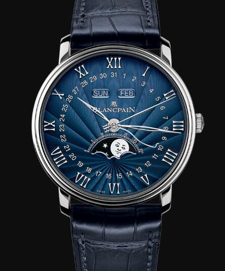 Blancpain Villeret Watch Price Review Quantième Complet Replica Watch 6654 1529 55B